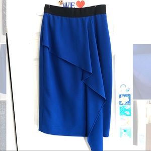 Milly Blue Midi Skirt